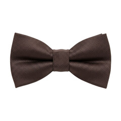 Elegant dark brown bow tie with subtle texture