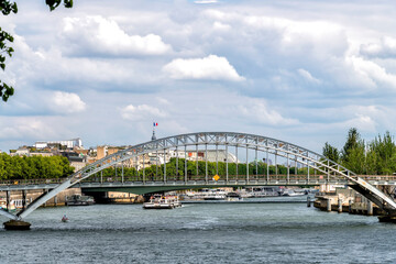 Naklejka premium The Passerelle Debilly Pedestrian Footbridge in Paris