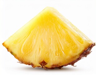 slice of pineapple isolated