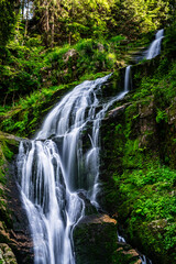 The highest waterfall inKarkonosze range - Kamieńczyka waterfall