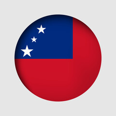 Fototapeta premium samoa flag