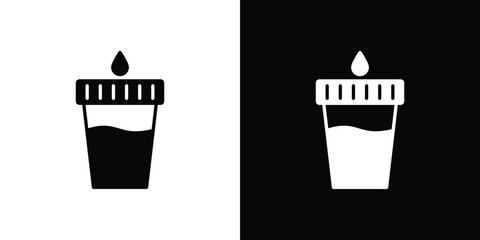 Urine test icon. Simple high quality pictogram. Modern solid style © Surya