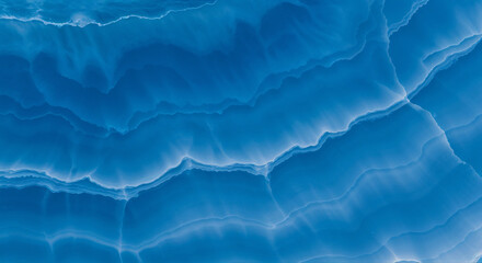 Abstract Geometric Mineral Textures: Serene Blue Waves and Fluid Patterns
