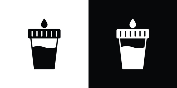 Urine test icon. Simple high quality pictogram. Modern solid style