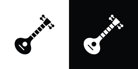 Fototapeta premium Sitar icon. Simple high quality pictogram. Modern solid style