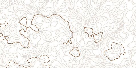 Mobile topographic map. Gray outlines on a White background. Contour abstract background. Vector illustration.