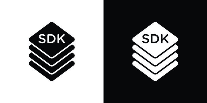 SDK icon. Simple high quality pictogram. Modern solid style
