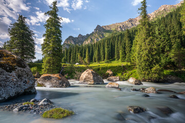 Altyn Arashan. Kyrgyzstan. Gorgeous nature