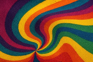 Obraz premium A vibrant tapestry of colors swirls in a mesmerizing pattern, reminiscent of a psychedelic artwork