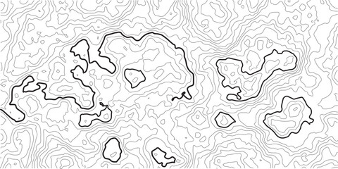 Topographic map, seamless pattern, line design, vector illustration