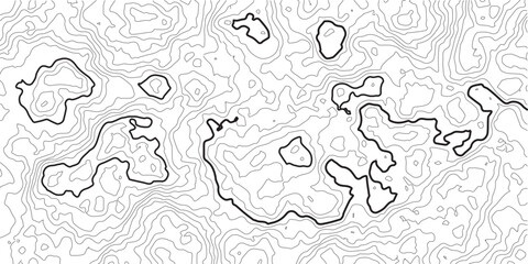 Topographic map, seamless pattern, line design, vector illustration