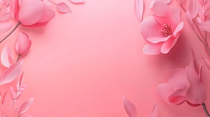 Pastel pink floral backdrop
