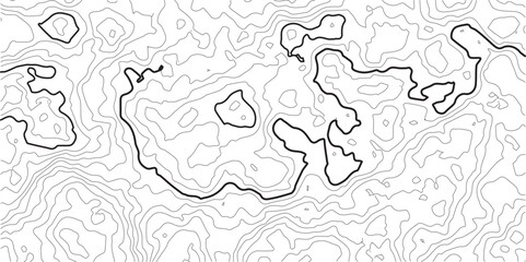 Geographic grid map, stock vector illustration, topographic line contour map background,