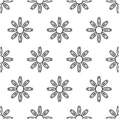 Elegant Floral Motif Seamless Pattern for Textile and Background Design