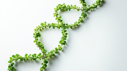 Arranging a closeup of green plant shapes indoor setting botanical photography minimalist environment macro view nature aesthetics