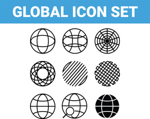 Globe Icons Set