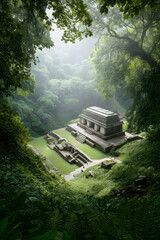 Ancient Temple Ruins Hidden in Dense Jungle