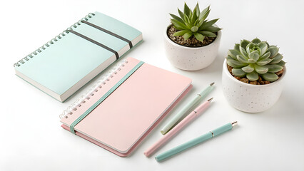 notebook with a pen