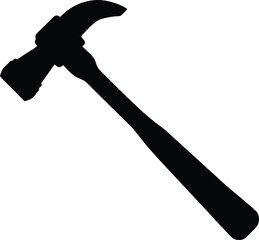 Medical reflex hammer diagnostic tool silhouette