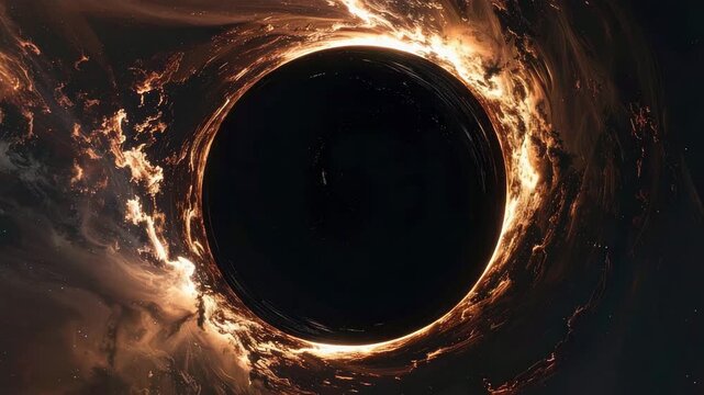 A visualization of a celestial phenomenon; an immersive perspective that delves into the enigma of a black hole. Explore the edge of cosmic understanding. 