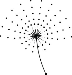 Dandelion Crown Formed from Pulse Dots and Smoky Lines