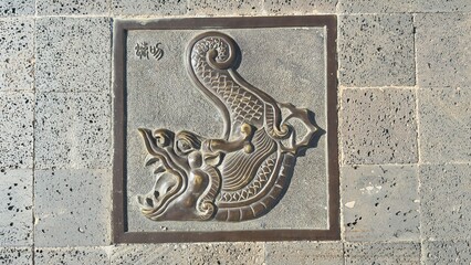 stone wall detail
