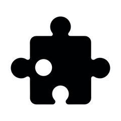 Puzzle Piece Icon Vector Illustration