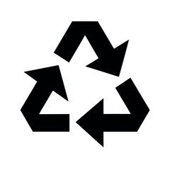 Recycling Arrows Logo Icon Vector Illustration