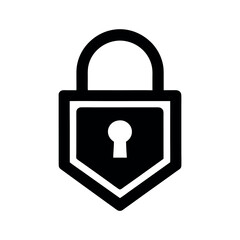 Secure Website Lock Icon Vector Illustration