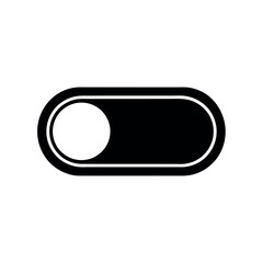 Sliding Toggle Switch Logo Icon Vector Illustration