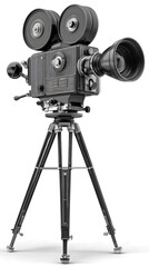  old-style TV camera on a tripod