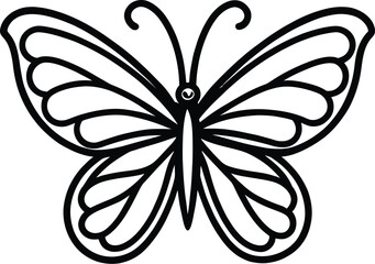 Minimalist Butterfly Icon