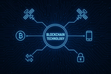 Fototapeta premium blockchain, blockchain technology, digital network, abstract blockchain diagram, smart contracts, cryptocurrency, mobile banking, secure access, digital security, glowing network, blockchain visualiza