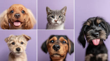 capture enchanting portraits of top  animals featuring their humorous facial expressions against minimalist