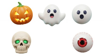 Obraz premium Halloween graphics display