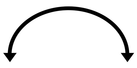 Dual semi circle arrow