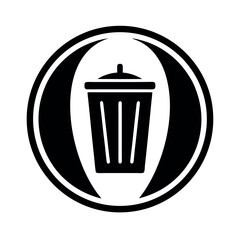Zero Waste Circle Icon Vector Illustration