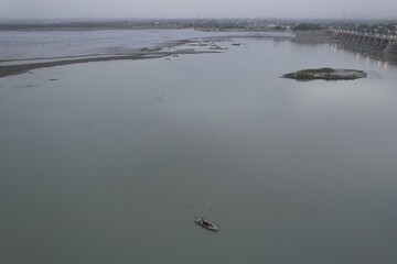 Bridge over the river Sindh in Pakistan