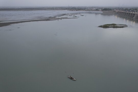 Bridge over the river Sindh in Pakistan