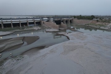 Bridge over the river Sindh in Pakistan