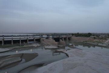 Bridge over the river Sindh in Pakistan