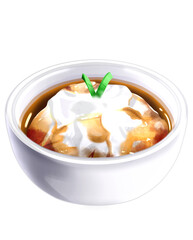 Bubur Sumsum – Indonesian Rice Flour Porridge with Palm Sugar Syrup