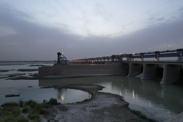 Bridge over the river Sindh in Pakistan