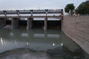 Bridge over the river Sindh in Pakistan