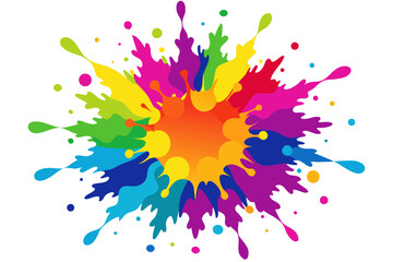 Fototapeta premium Colorful Paint Splatter Explosion abstract background