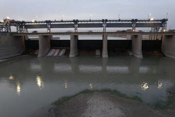 Bridge over the river Sindh in Pakistan