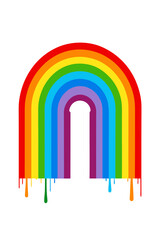 Dripping Rainbow Arch colors
