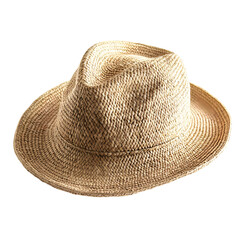 A close up of a hat isolated on transparent background