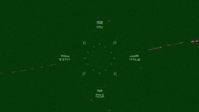 Fast Glitch Title Animation for Wide Screen