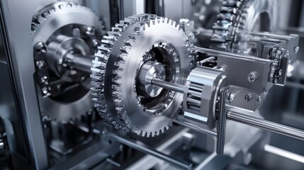 Exploring the intricate mechanics of a gear system within a mac a detailed visual analysis in a high-tech environment